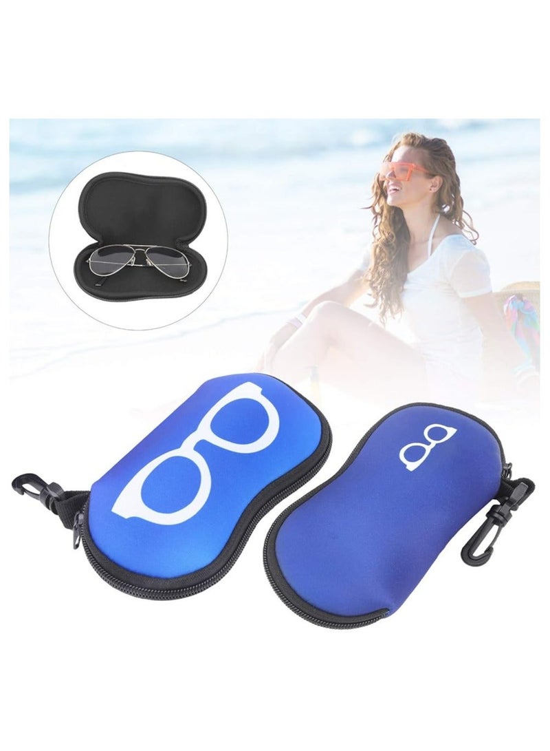 Oasisgalore 2pcs Waterproof and Shatter-Resistant Sunglasses Carry Cases with Zipper for Outdoors and Diving - Image 1